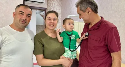 1,5 yaşındaki bebek sağlığına kavuştu