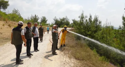 Adana'da orman yangını tatbikatı