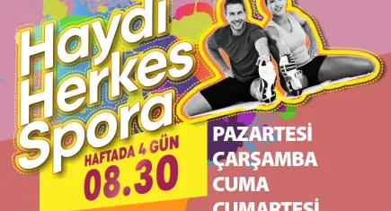 Konak’ta haftanın 4 günü spora davet