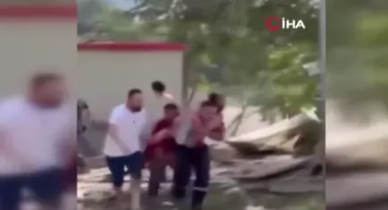 Sakarya'da patlama sonrası yaşanan panik kameralara yansıdı