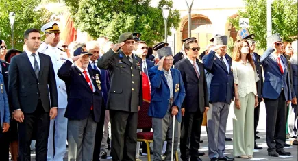 Çeşme'de Gaziler Günü kutlaması
