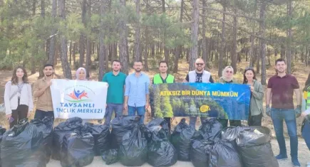 Kütahya’da 1 günde 100 kilo atık toplandı