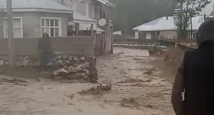 Sağanak yağış tarım arazilerini zarara uğrattı