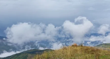 Ardahan'ı sis bulutu kapladı
