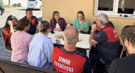 CHP’li Sevda Erdan Kılıç’tan Urla İtfaiyesi’ne ziyaret