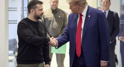 Trump Ukrayna Devlet Başkanı Zelenskiy ile buluştu