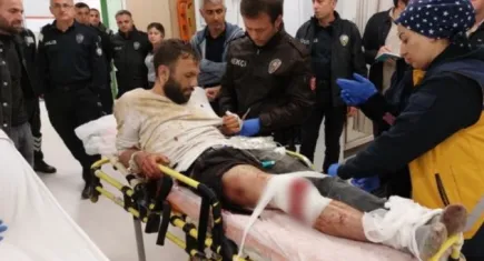 Komiseri bıçakla yaraladı: Uyuşturucu bağımlısı bacağından vurularak etkisiz hale getirildi