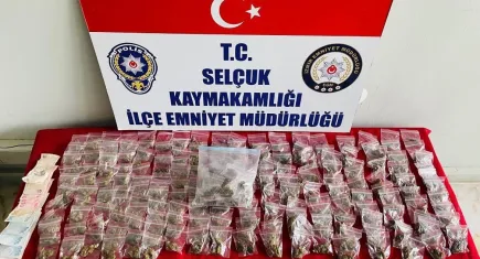 İzmir haber: Selçıuk'ta yasaklı madde operasyonu