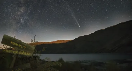 Bitlis'te Atlas kuyruklu yıldızı görüntülendi