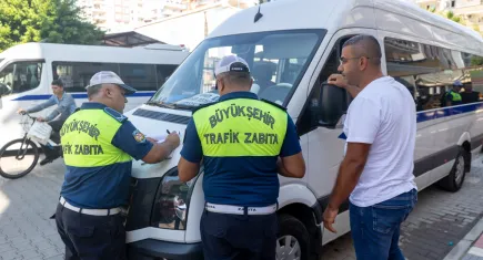 Mersin'de okul servisleri denetleniyor