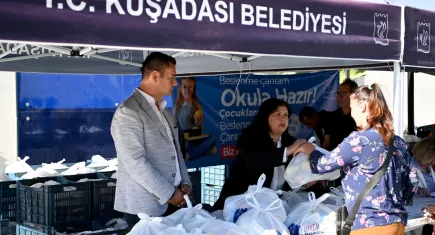 Aydın'da beslenme çantası desteği