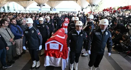 TUSAŞ şehitleri Ankara'da son yolculuklarına uğurlandı
