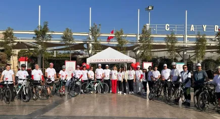 Organ bağışına dikkat çekmek için pedal çevirdiler