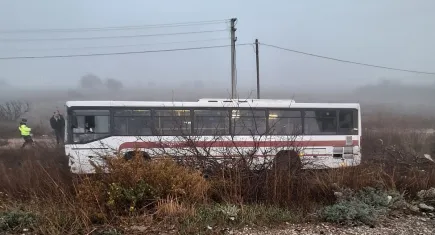 ESHOT yoğun sisten dolayı yoldan çıktı