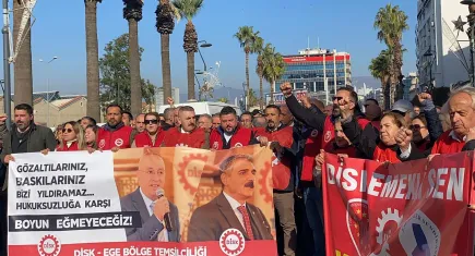 DİSK Genel İş İzmir Şube’lerinden gözaltılara sert tepki
