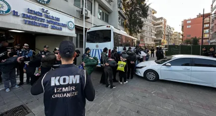 İzmir haber: 'Beşoklar' suç örgütüne operasyon! 32 kişi tutuklandı
