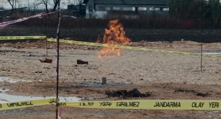 Bursa’da doğal gaz bulundu: 52 saattir yanıyor