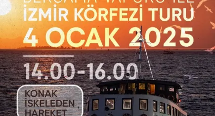 Yeni yılda da vatandaşların hizmetinde: Bergama Vapuru ile Körfez Turu