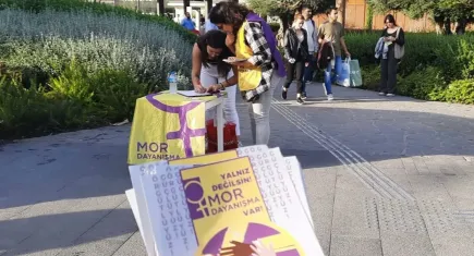 Mor Dayanışma: Tüm kadınların hesabını sormak için öfkemizi kuşandık
