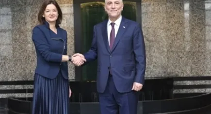 Bakan Bolat Tanja Fajon ile bir araya geldi