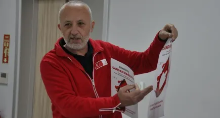 Esnaftan kan bağışı kampanyasına destek