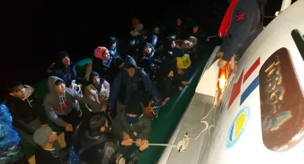 İzmir haber: 40 düzensiz göçmen kurtarıldı