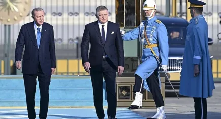 Cumhurbaşkanı Erdoğan, Slovakya Başbakanı Fico'yu resmi törenle karşıladı