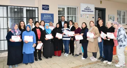 Başkan Yıldız'dan kursiyerlere destek