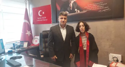 Başsavcı Bilen lise öğrencisi Aldemir’i makamında ağırladı