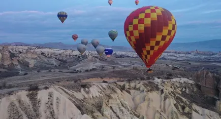 Kapadokya, yarıyıl tatilinde yerli turistlerin gözdesi oldu