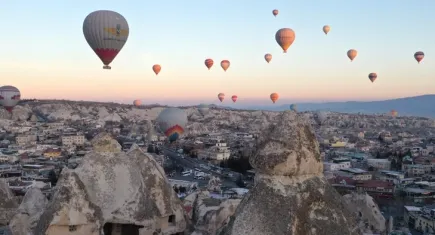 Kapadokya'da 2024 yılında sıcak hava balon turu rekor kırdı