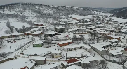 Edirne'nin yüksek kesimlerinde kar etkili oluyor