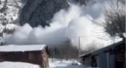 Artvin’de çığ düştü