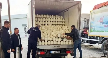 Ankara’da 9 ton bozuk peynir ele geçirildi