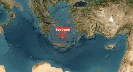 Ege Denizi'nde korkutan deprem