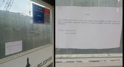 İzmir'de evlenmek isteyen şahıs otobüs durağına ilan verdi