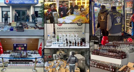 İstanbul'da sahte içkiye polis engeli