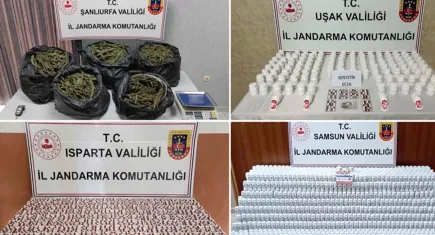 Jandarmadan narkotik operasyonları: 44 şüpheli tutuklandı