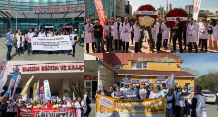 Sağlık emekçileri G(ö)REV’deydi: Başka bir sağlık sistemi ve hekimlik ortamı mümkün