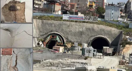Buca Onat Tüneli inşaatı nedeniyle Atamer Mahallesi sakinleri tedirgin