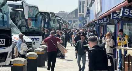 Büyük İstanbul Otogarı'nda bayram hareketliliği