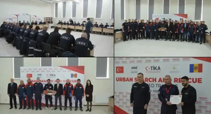 Türkiye kentsel arama kurtarma alanındaki tecrübelerini Moldova'ya aktarıyor