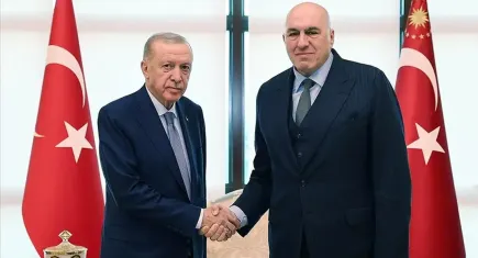Cumhurbaşkanı Erdoğan Guido Crosetto'yu kabul etti