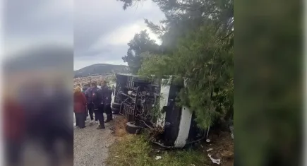 Aydın'da Midibüs kazası: Çok sayıda yaralı var