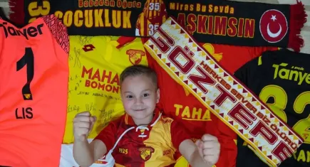 Göztepe‘nin küçük fanatiği: Kuzey Reis’i her maçta