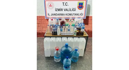 İzmir haber: 8 tonu aşkın etil alkol ele geçirildi
