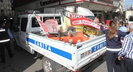 O ilçe kaldırım işgaline geçit vermiyor