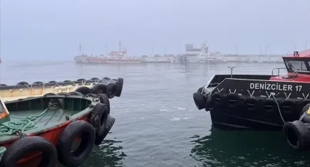 Yoğun sis Çanakkale Boğazı'nda gemi trafiğini felç etti