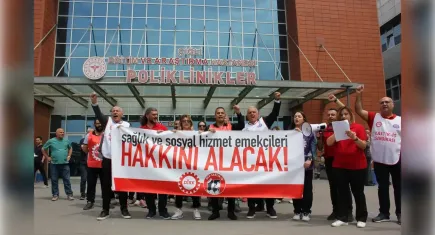 Sağlık ve sosyal hizmet emekçileri taleplerini eş zamanlı duyurdu