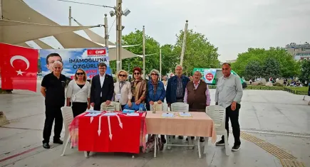 Vekil Taşkın’dan Konak’taki imza kampanyasına destek
